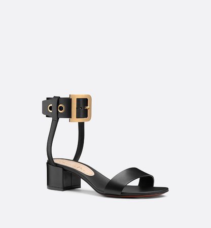 D-Dior calfskin leather sandal - Shoes - Woman | DIOR