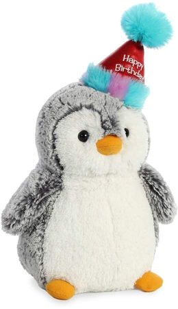 birthday penguin stuffie