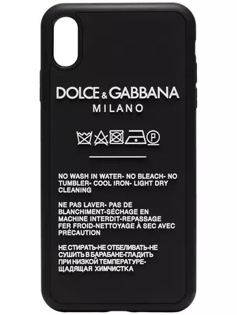 Dolce & Gabbana DG BLK TAG IPHN XS COVER - Farfetch