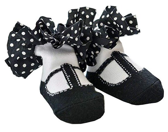black and white polka dot socks baby girl - Google Search