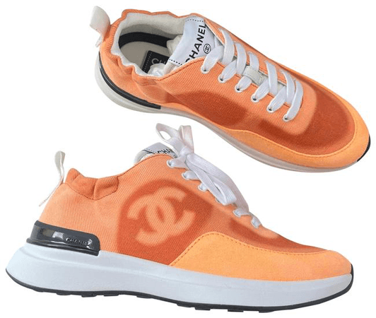 orange shoes