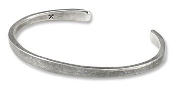 Handmade Sterling Silver Cuff Bracelet / Silver Workshop Cuff -- Orvis
