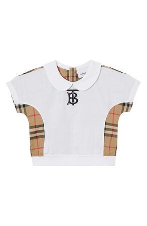 Burberry Kids' Mini Deanne Check Panel Top (Baby & Toddler) | Nordstrom