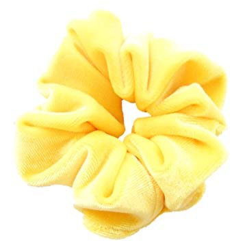 yellow VSCO girl scrunchies
