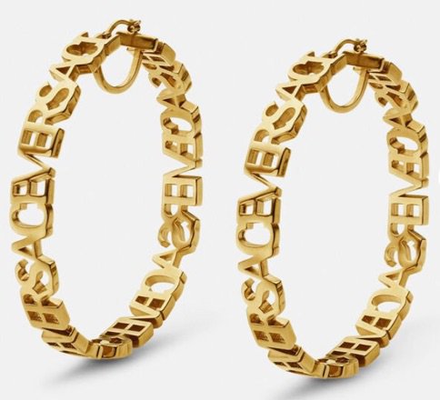Versace - Logo Hoop Earrings  $595
