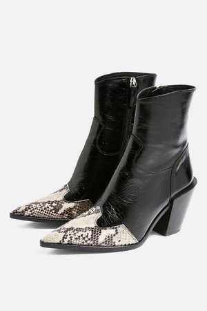 HOWDIE High Ankle Boots - Shoes- Topshop
