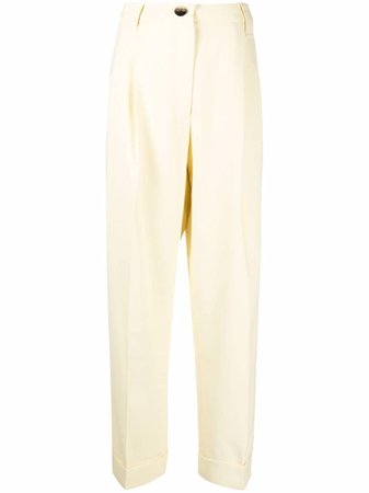 GANNI high-rise tailored trousers - FARFETCH