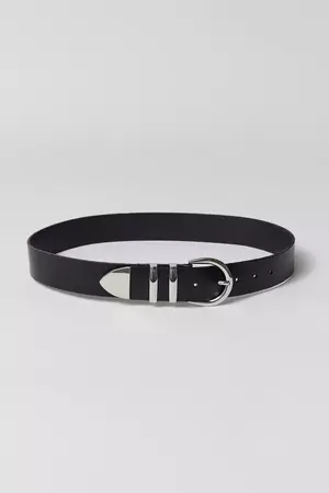 UO Isla Curved Buckle Leather Belt | Urban Outfitters