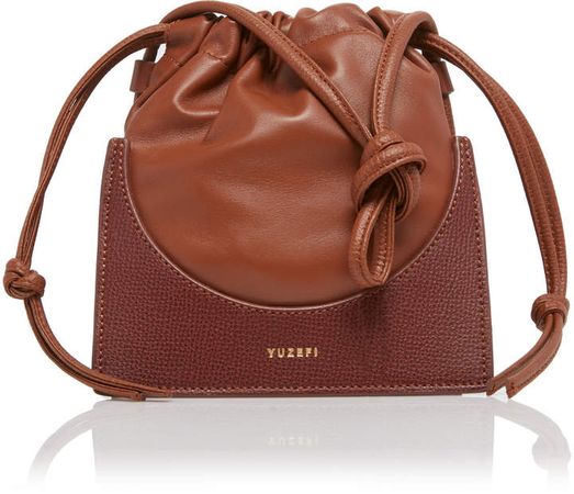 Pouchy Leather Bucket Bag