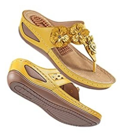 yellow sandals