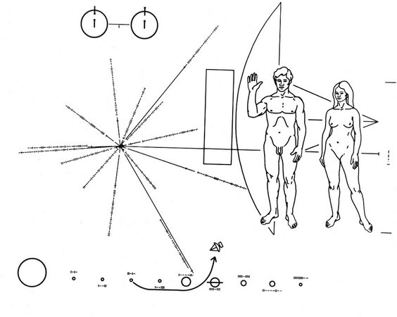 Pioneer F Plaque Symbology | The Pioneer F spacecraft, desti… | Flickr