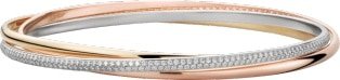 Cartier Trinity bracelet - White gold, yellow gold, pink gold, diamonds