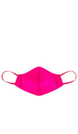 Amanda Uprichard Silk Face Mask in Hot Pink Light | REVOLVE