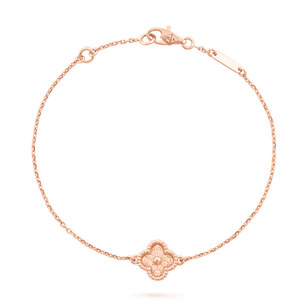 vintage alhambra bracelet rose gold