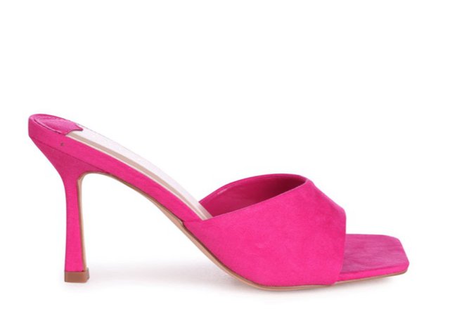 hot pink mules