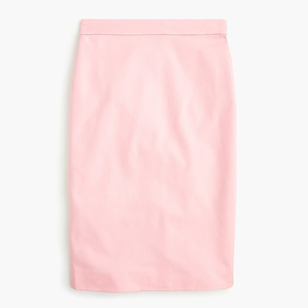 J.Crew: No. 2 Pencil® Skirt In Bi-stretch Cotton pink