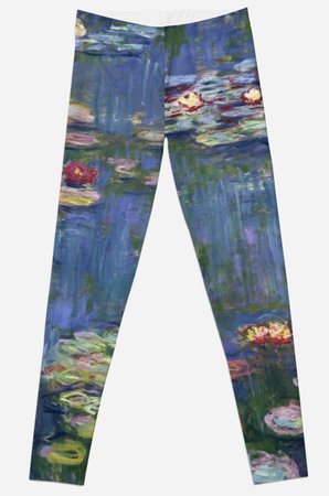 "Claude Monet - Water Lilies" Leggings by artcenter | Redbubble