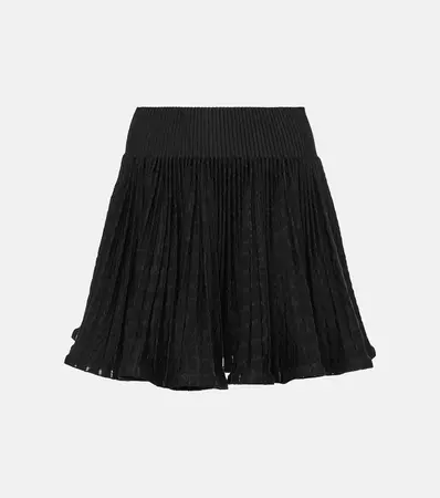 High Rise Miniskirt in Black - Alaia | Mytheresa