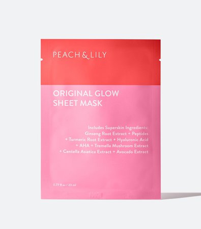 Peach & Lily Original Glow Sheet Mask - Glow Face Mask
