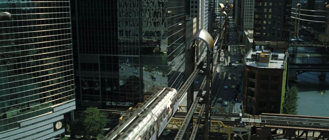 Gotham city subway train