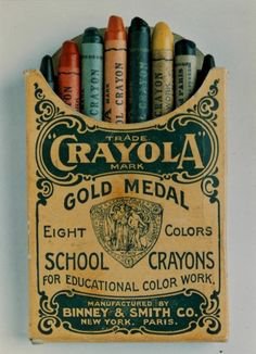 Crayola Gold Medal School Crayons Vintage