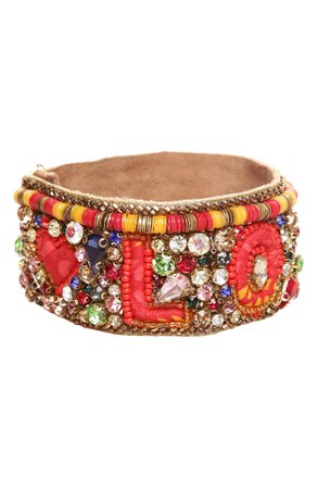 Deepa Gurnani Cordelia Love Cuff Bracelet | Nordstrom