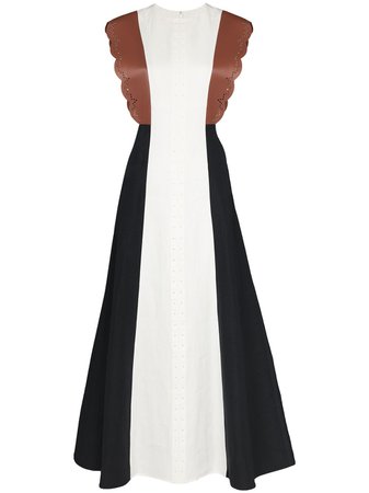 Chloé Panelled Flared Dress - Farfetch