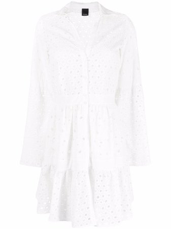 PINKO robe-chemise à Broderies Anglaises - Farfetch