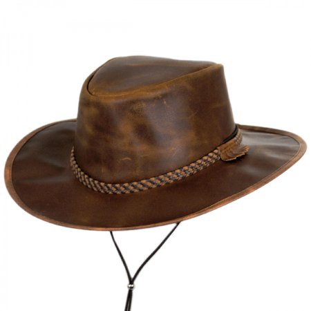 Head 'N Home Crusher Leather Outback Western Hat Western Hats