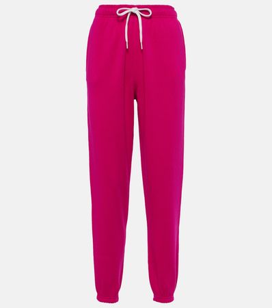 High-rise flared corduroy pants in pink - Chloe