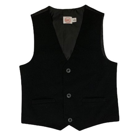 black button up waistcoat vest