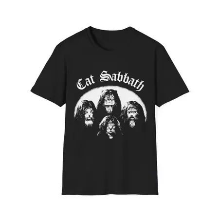Funny Cat Sabbath Black Sabbath T-Shirt - ootheday.