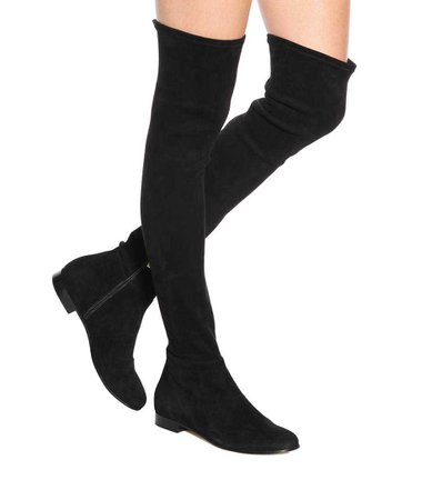 Myren Flat Suede Over-The-Knee Boots | Jimmy Choo