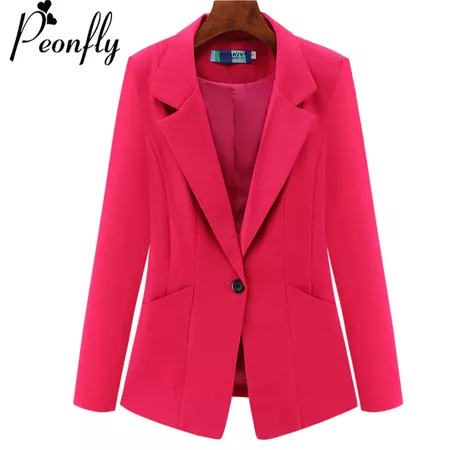 pink business jacket