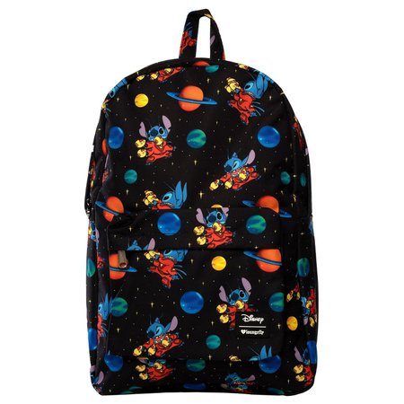 Loungefly x Stitch Space Print Backpack - Backpacks - Bags
