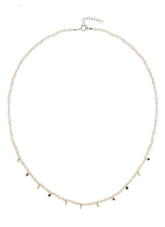Fiesta Pearl & Semiprecious Stone Beaded Necklace