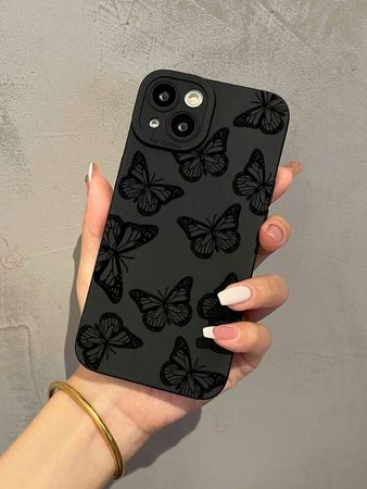 Butterfly Pattern Phone Case Compatible With iPhone 15/15Pro/15Plus/15Promax | SHEIN USA