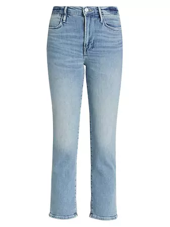 Shop Frame Le High Straight-Leg Jeans | Saks Fifth Avenue