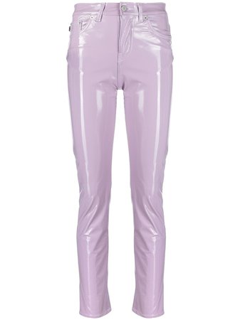 Fiorucci Yves mid-rise glossy trousers - FARFETCH