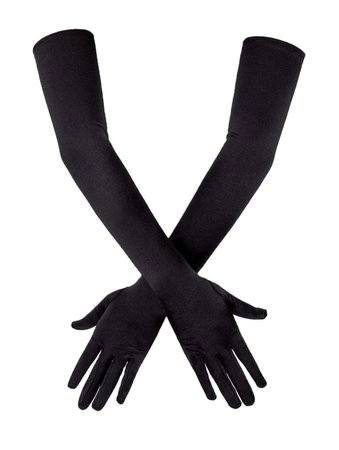 Black Audrey Hepburn gloves