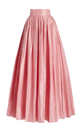 Carolina Herrera, Pleated Silk Ball Skirt