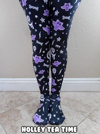 Milky Lavender Night Tights by Holley Tea Time