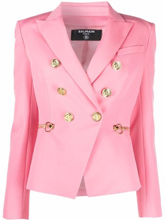 Balmain double-breasted fitted blazer