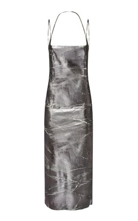Mirrored-Leather Midi Dress By The Attico | Moda Operandi