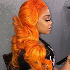 orange baddie wigs - Google Search