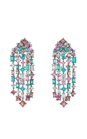 Paraiba Pink Cascade Earrings By Anabela Chan | Moda Operandi