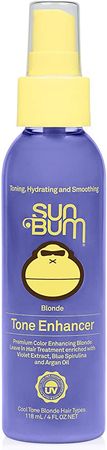 Amazon.com : Sun Bum Blonde Tone Enhancer | Paraben, Gluten and Cruelty Free Purple Leave In Treatment for Blondes | 4 oz : Beauty & Personal Care