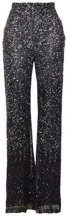 Sequined Tulle Flared Pants