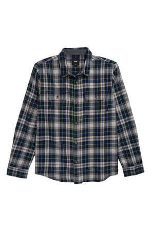 Vans Sycamore Plaid Flannel Shirt (Big Boys) | Nordstrom
