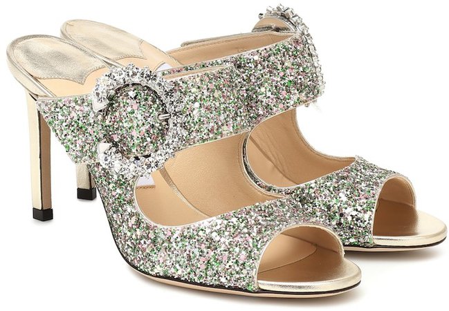 Saf 85 embellished glitter sandals